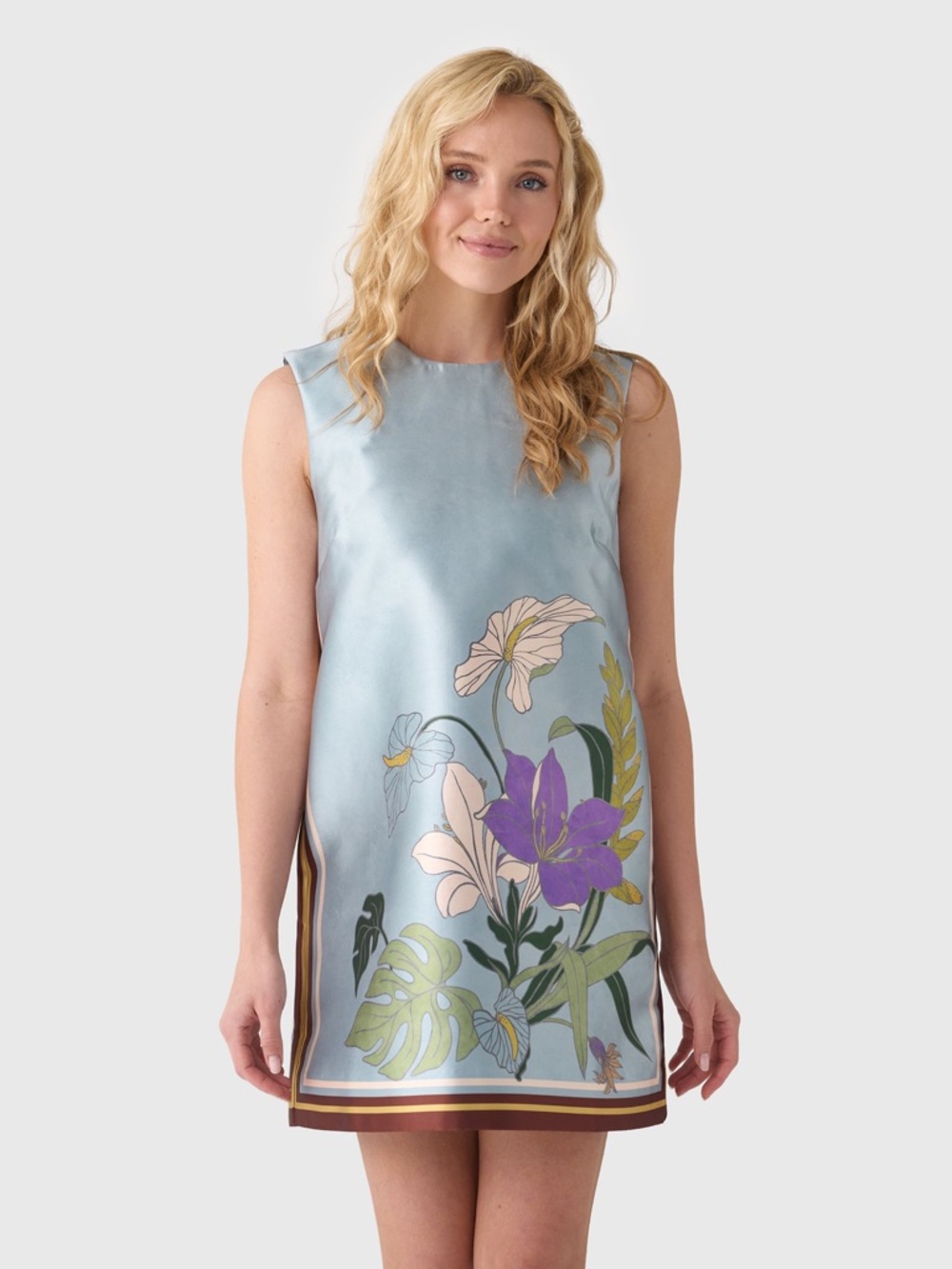 ALEMAIS Alfie floral-print mini dress Brand New w tag! Luxor dress L